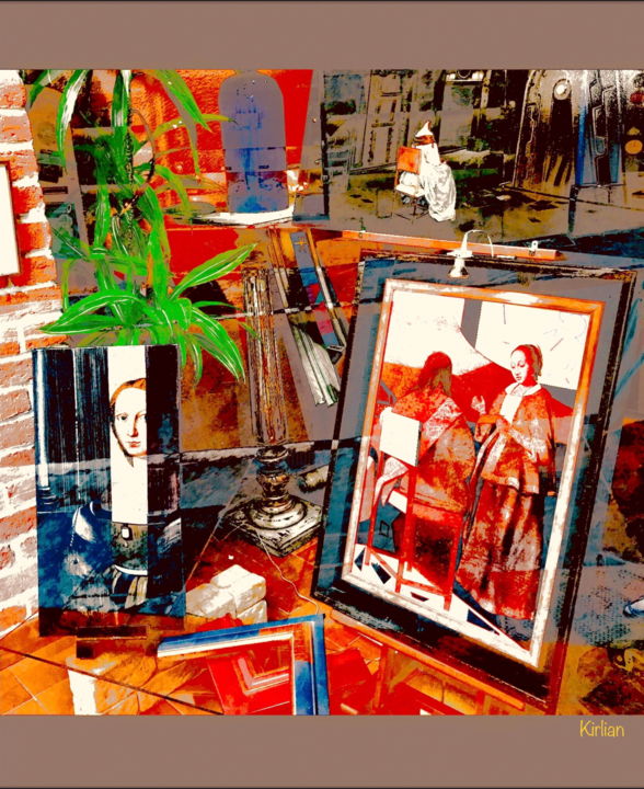 Photographie intitulée "L’Atelier du Jour" par Kirlian, Œuvre d'art originale, Photographie numérique