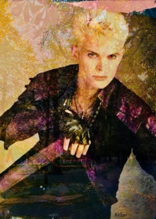 Photography titled "Billy Idol 2 /Portr…" by Kirlian, Original Artwork, Non Manipulated Photography
