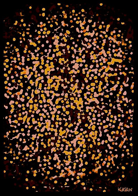 Arts numériques intitulée "Abstraction X" par Kirlian, Œuvre d'art originale, Peinture numérique