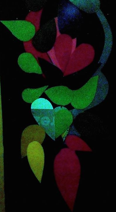 Arts numériques intitulée "Coeurs" par Kirlian, Œuvre d'art originale