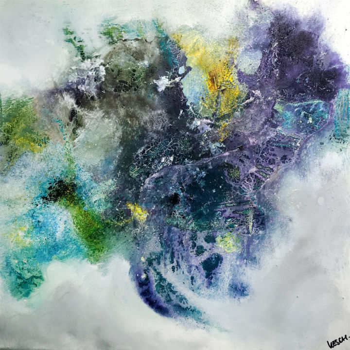 Pittura intitolato "Cosmos I" da Kirsten Schankweiler, Opera d'arte originale, Acrilico