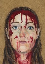 Painting titled "CARRIE" by Kirsty Harris, Original Artwork, Oil