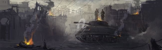 Digital Arts titled "War" by Kishore Singh, Original Artwork