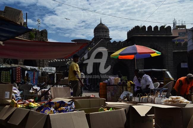 Photography titled "Mozamjahi Market12" by Kishore Singh, Original Artwork