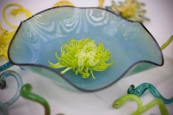 Sculpture titled "Blown glass bowls w…" by Kitty Mathieson, Original Artwork