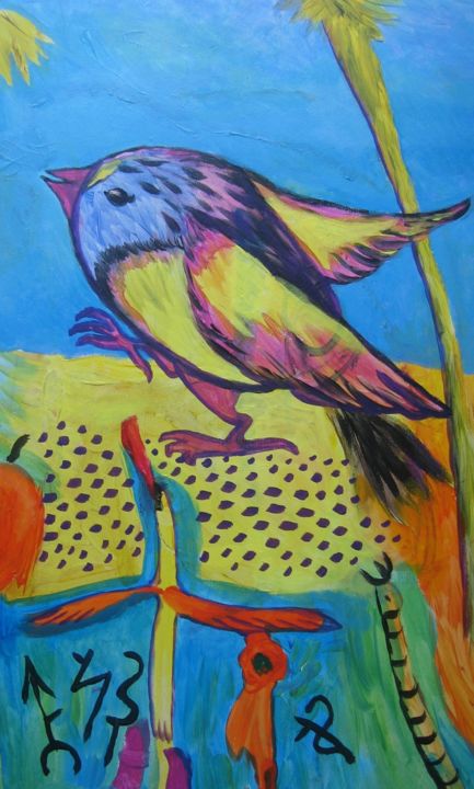 Tekening getiteld "TheBird#0" door Yulia Vyacheslavovna, Origineel Kunstwerk, Anders