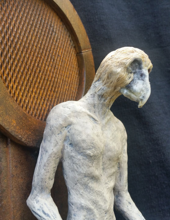 Sculpture titled "Commedia" by Karine Krynicki, Original Artwork, Mixed Media