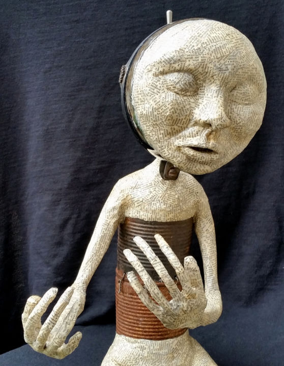 雕塑 标题为“Rêve d'amour” 由Karine Krynicki, 原创艺术品, 混合媒体