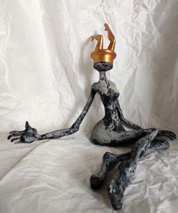 Sculpture intitulée "Quand on n'a pas de…" par Karine Krynicki, Œuvre d'art originale, Papier