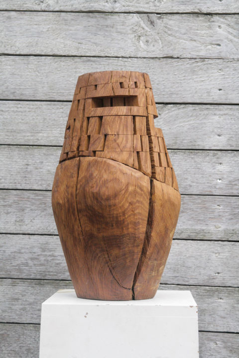 Sculpture intitulée "Untitled 5" par Klaus Schröder, Œuvre d'art originale, Bois