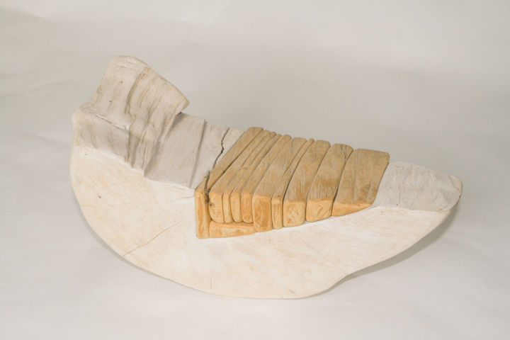 Skulptur mit dem Titel "Untitled 3" von Klaus Schröder, Original-Kunstwerk, Holz