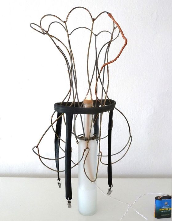 Sculpture titled "Physics and Chemist…" by Kleinmanzano, Original Artwork, Wire