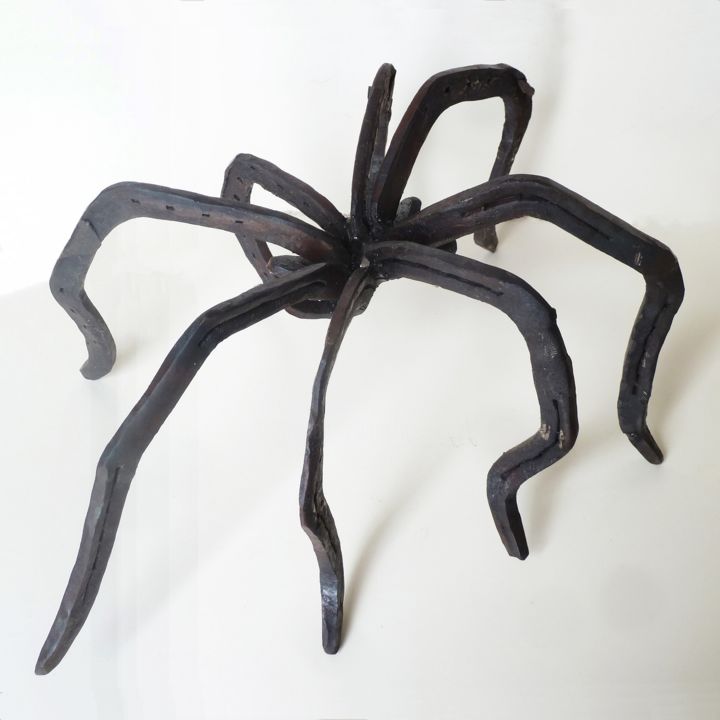 Escultura intitulada "Spider" por Kleinmanzano, Obras de arte originais, Metais