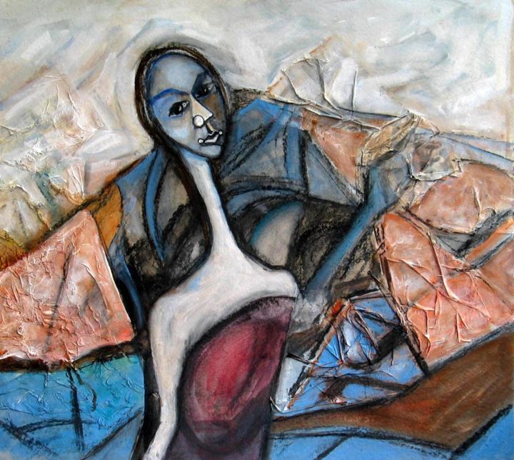 Peinture intitulée "Elegance" par Klim, Œuvre d'art originale, Huile