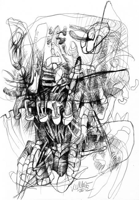 Dibujo titulada "Zyklus BRÜSSELER SP…" por Stefan Klinkigt, Obra de arte original, Otro