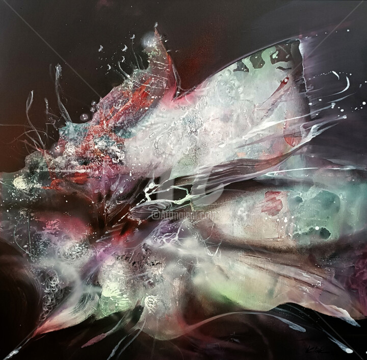 Pintura titulada "Framed fascinating…" por Kloska Ovidiu, Obra de arte original, Acrílico Montado en Bastidor de camilla de…
