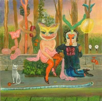 Painting titled "Enquiry Concerning…" by Martin Klossowsky, Original Art, Oil