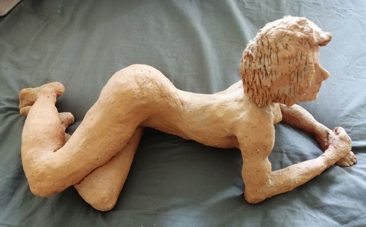 Sculpture titled "Lucile" by Claire Ferrari (klrferr), Original Artwork, Clay
