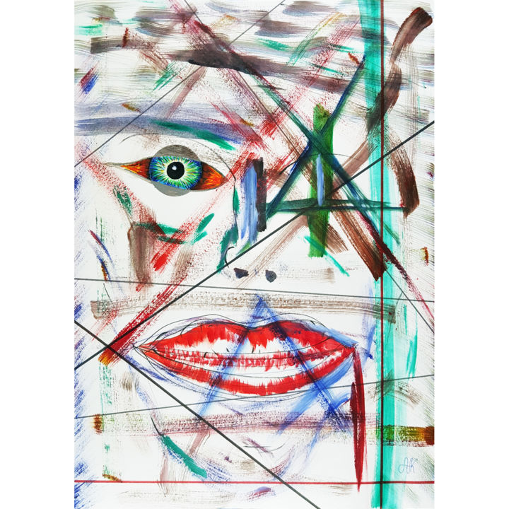 제목이 "abstract 456"인 미술작품 Alexandra Knabengof로, 원작, 아크릴