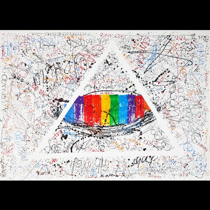 Words Come Easy Painting By Alexandra Knabengof Artmajeur