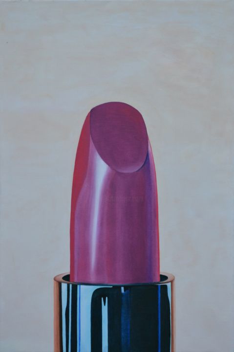 Pittura intitolato "Lipstick" da Kris Nijs, Opera d'arte originale, Olio