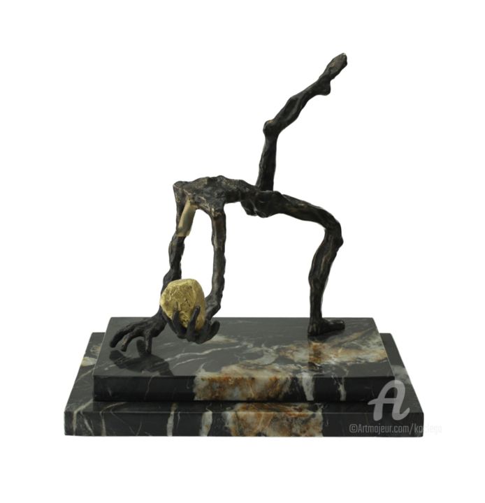 Sculpture titled "Practicing Nobis Er…" by Tomasz Koclęga, Original Artwork, Bronze