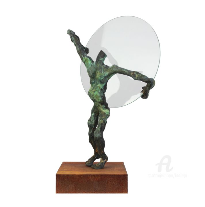 Sculpture intitulée "Tenentes Perfectum" par Tomasz Koclęga, Œuvre d'art originale, Bronze