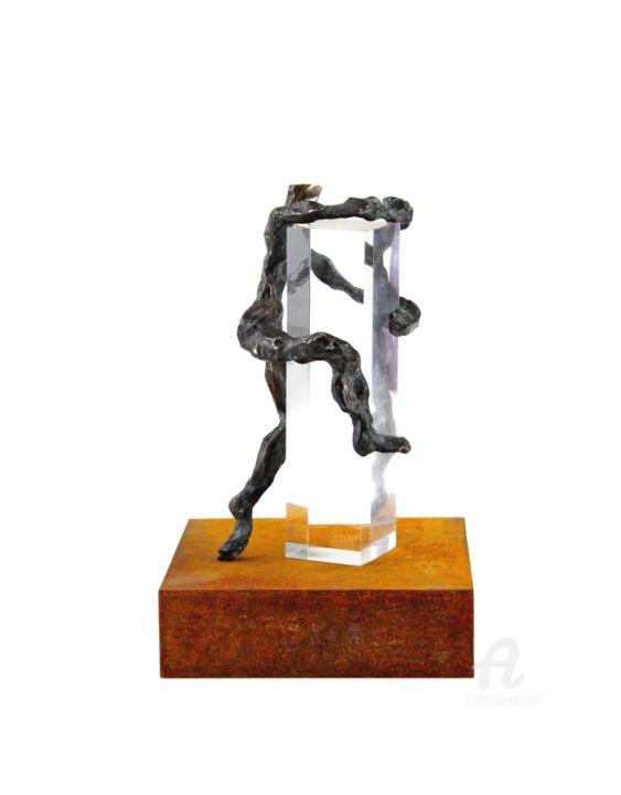 Sculptuur getiteld "Appreciation Sui" door Tomasz Koclęga, Origineel Kunstwerk, Bronzen