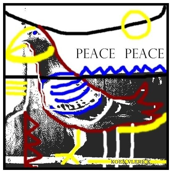 数字艺术 标题为“PEACE 6” 由Koen Vlerick, 原创艺术品