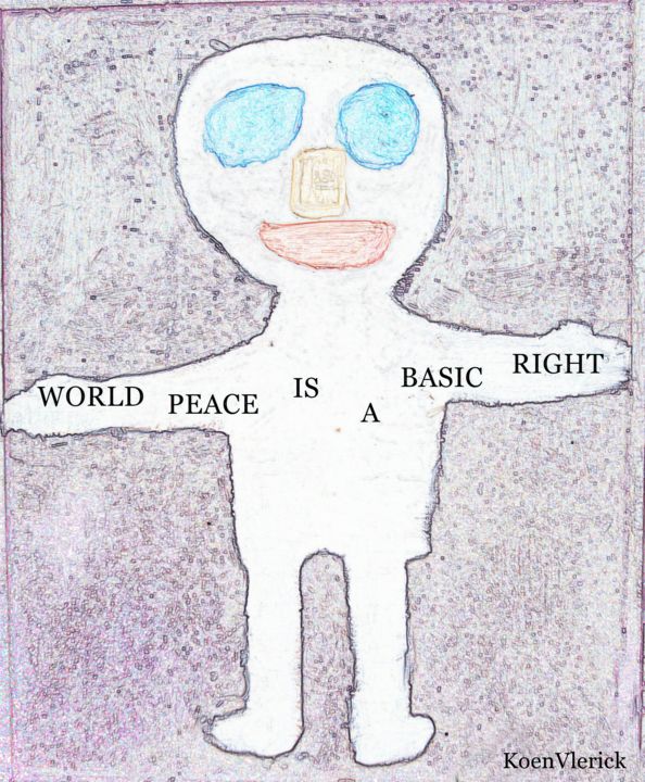 제목이 "WORLD PEACE IS A BA…"인 디지털 아트 Koen Vlerick로, 원작