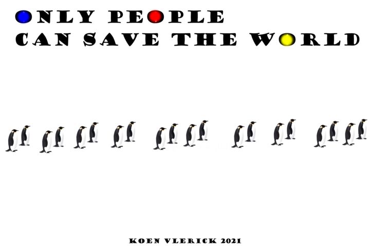 数字艺术 标题为“PEOPLE WORLD” 由Koen Vlerick, 原创艺术品, 2D数字工作