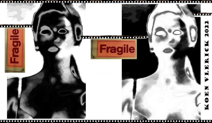 Digital Arts titled "FRAGILE FRAGILE" by Koen Vlerick, Original Artwork, 2D Digital Work