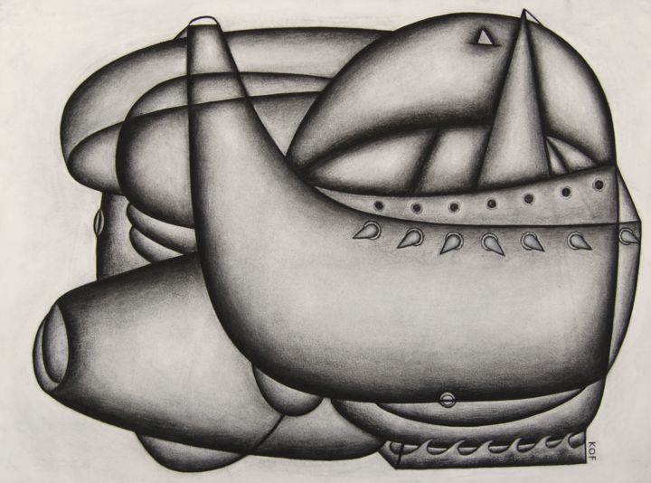 "Maiden Voyage" başlıklı Resim Kerry O. Furlani tarafından, Orijinal sanat, Karakalem