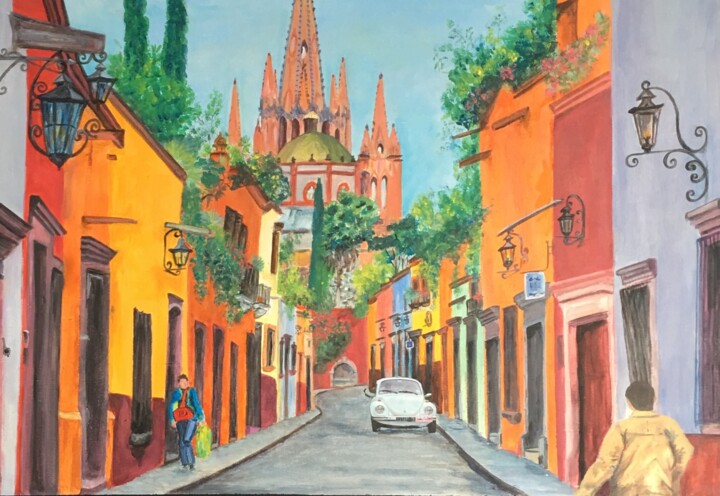 Painting titled "San Miguel de Allen…" by Koki, Original Artwork