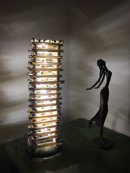 Collagen mit dem Titel "luminaire" von Koki, Original-Kunstwerk, Collagen