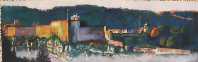 Dessin intitulée "Citadelle de Besanç…" par Koki, Œuvre d'art originale, Autre