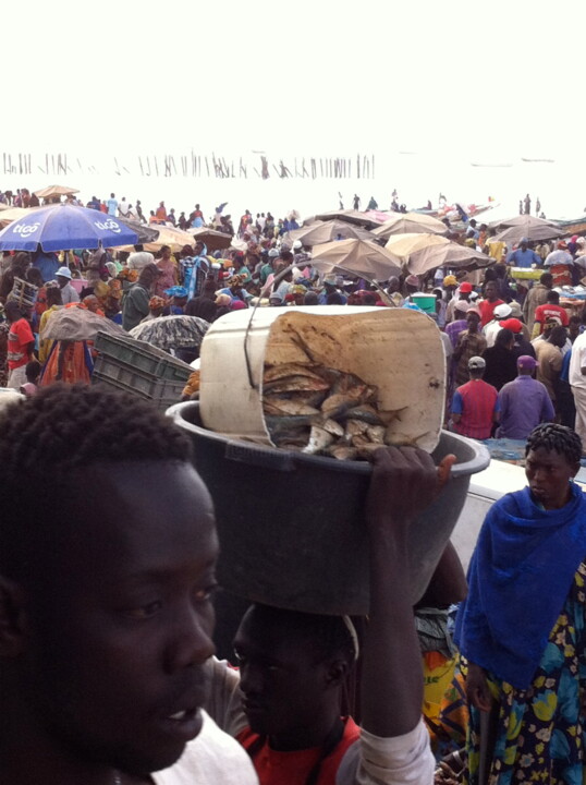 Photography titled "Marché aux poissons…" by Koki, Original Artwork