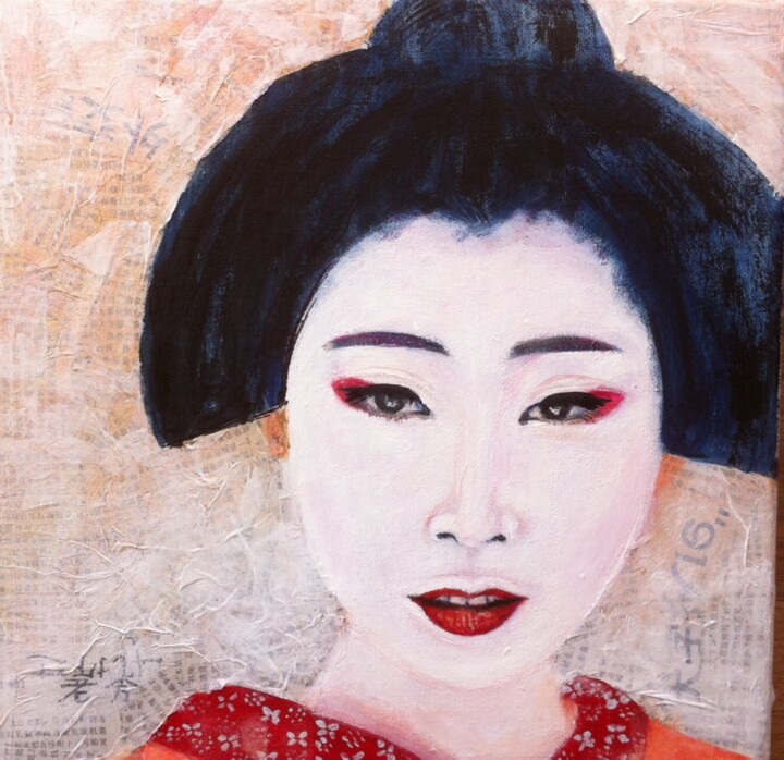 Pittura intitolato "Maiko 6" da Koki, Opera d'arte originale