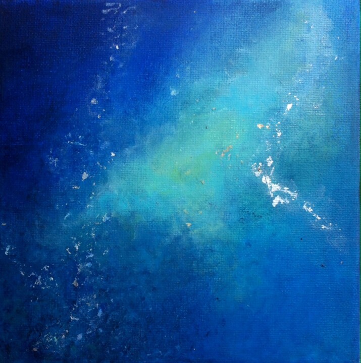 Peinture intitulée "Féerie bleue" par Koki, Œuvre d'art originale