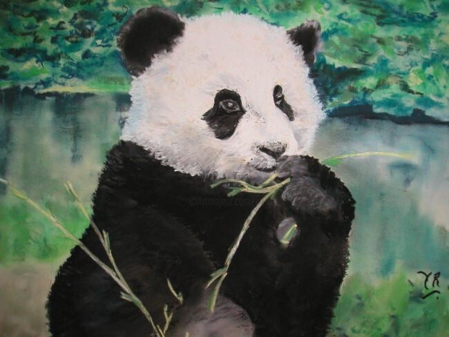 Disegno intitolato "panda" da Koki, Opera d'arte originale, Altro