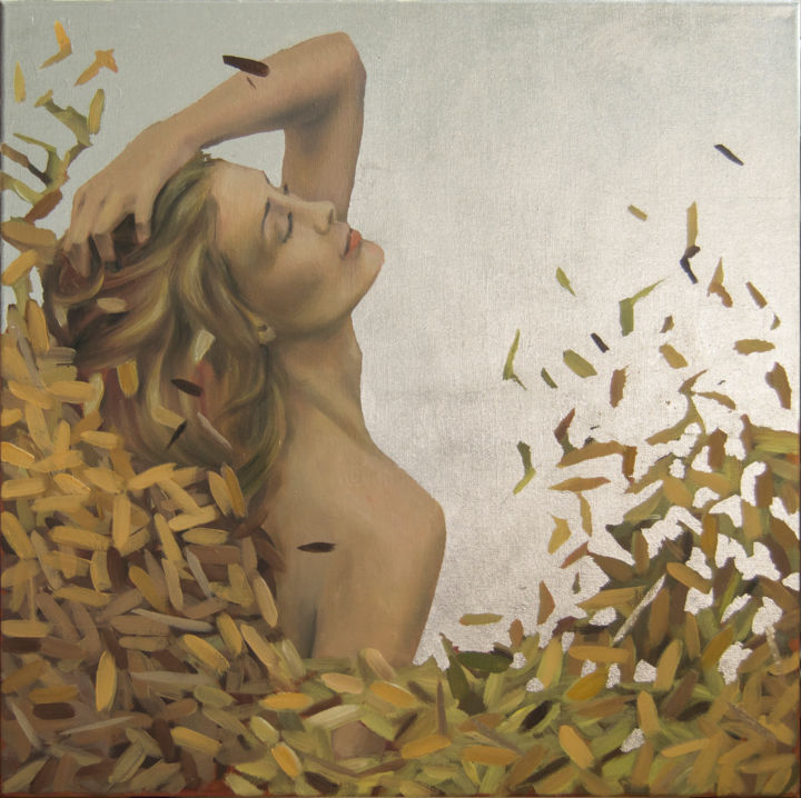 Painting titled "feelings" by Nickkuru, Original Art, Oil