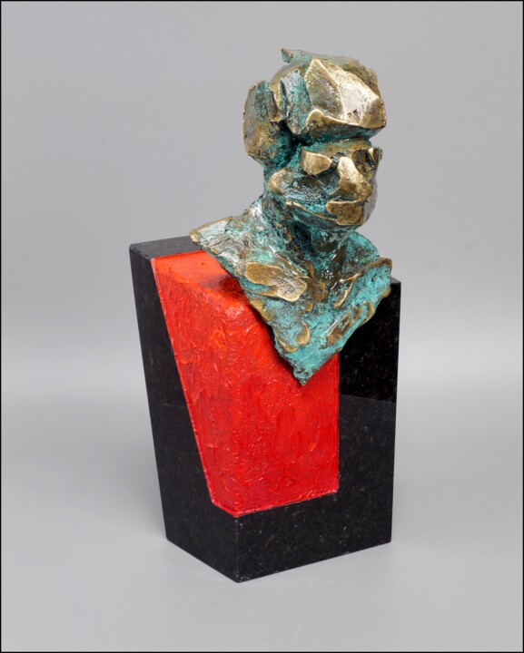 Sculpture titled "HERCYN V" by Konrad Ziolkowski, Original Artwork, Metals