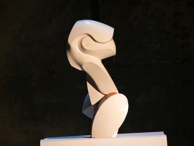 Sculpture titled "FRANKLIN" by Konrad Ziolkowski, Original Artwork, Mixed Media