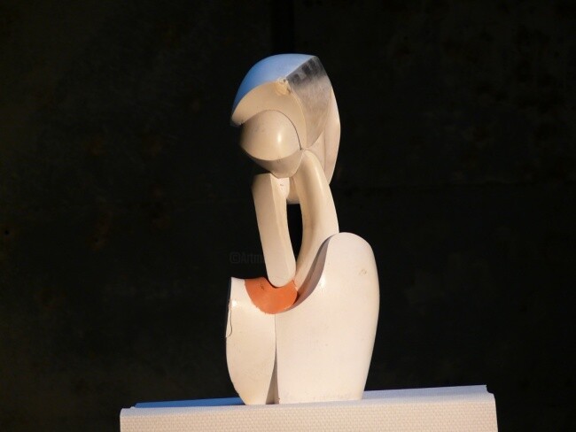 Rzeźba zatytułowany „FRANKLIN” autorstwa Konrad Ziolkowski, Oryginalna praca, Technika mieszana