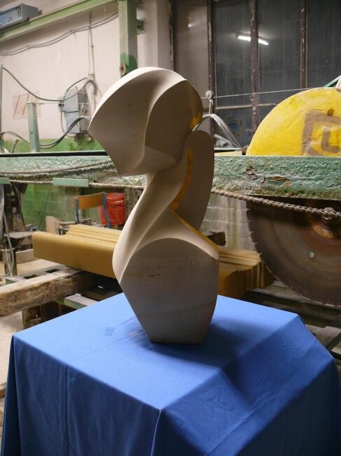 Sculpture titled "Balt" by Konrad Ziolkowski, Original Artwork, Stone