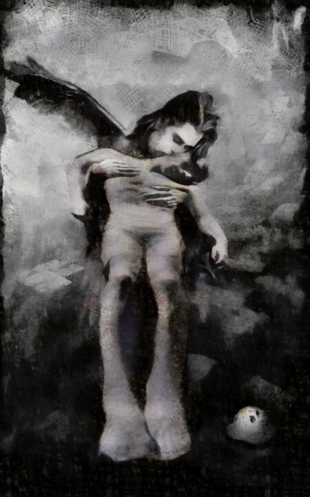 Картина под названием "99 37 9" - Константин Скопцов, Подлинное произведение искусства, Древесный уголь