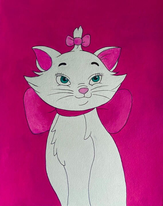"Kitten Marie (Arist…" başlıklı Tablo Evangelina tarafından, Orijinal sanat, Akrilik
