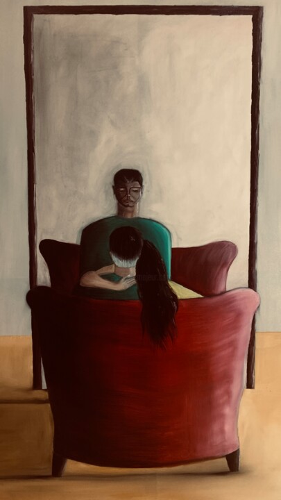 Картина под названием "“Another Reality”" - Konstantine Kakashvili, Подлинное произведение искусства, Масло