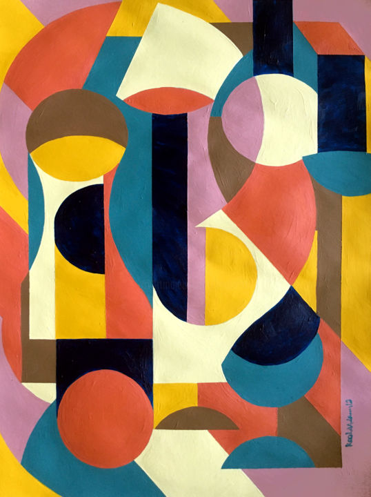 Composition 101 Painting by Koola Adams Artmajeur