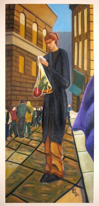 Painting titled "Standing Tall" by Kori Klyman, Original Artwork, Oil